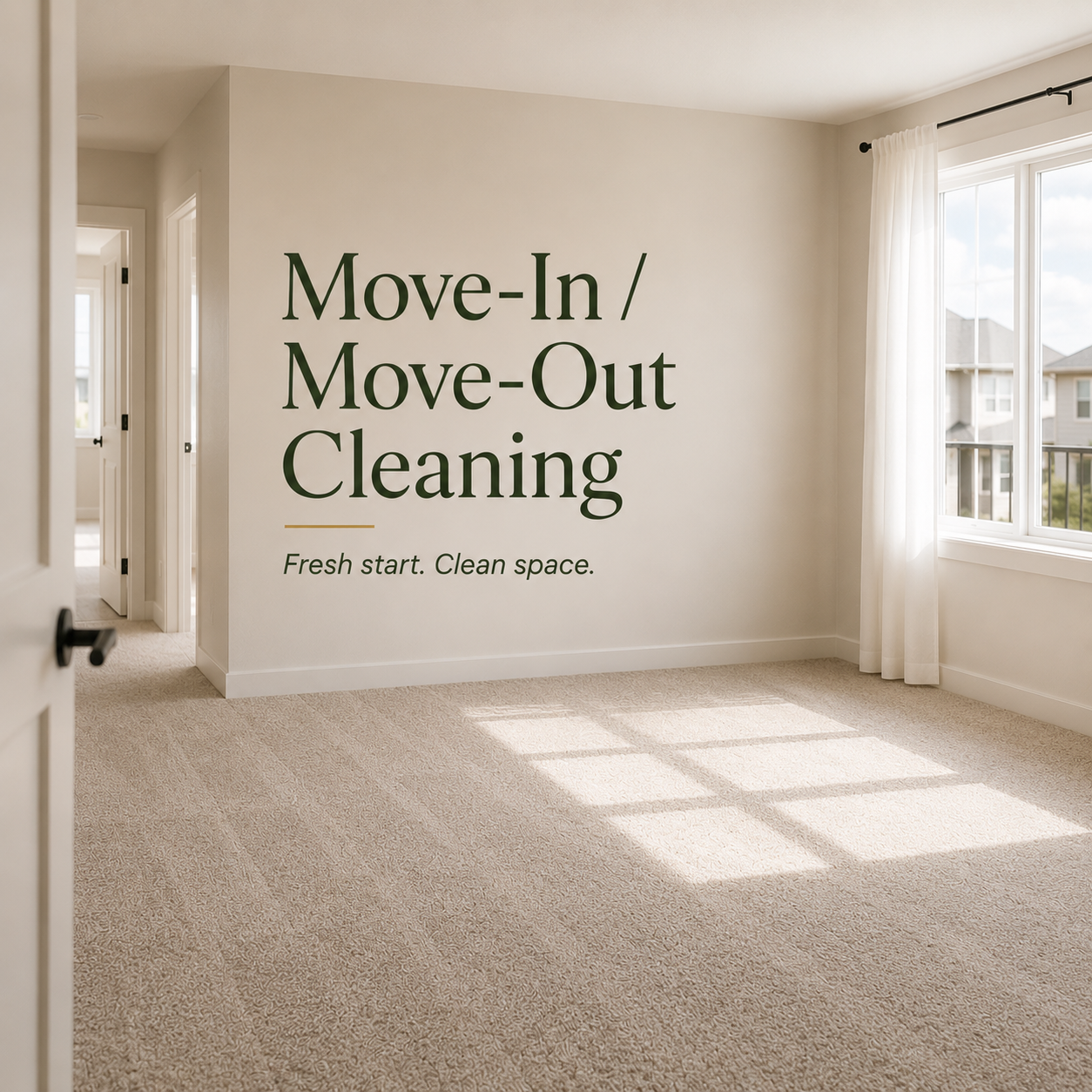 Move-in and move-out cleaning